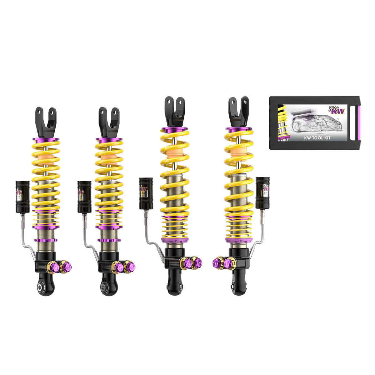 KW 4 Way Adjustable Coilovers With Low &Amp; High-Speed Compression &Amp; Rebound Control (2019-2021 Aventador LP770-4 SVJ) - 30911012