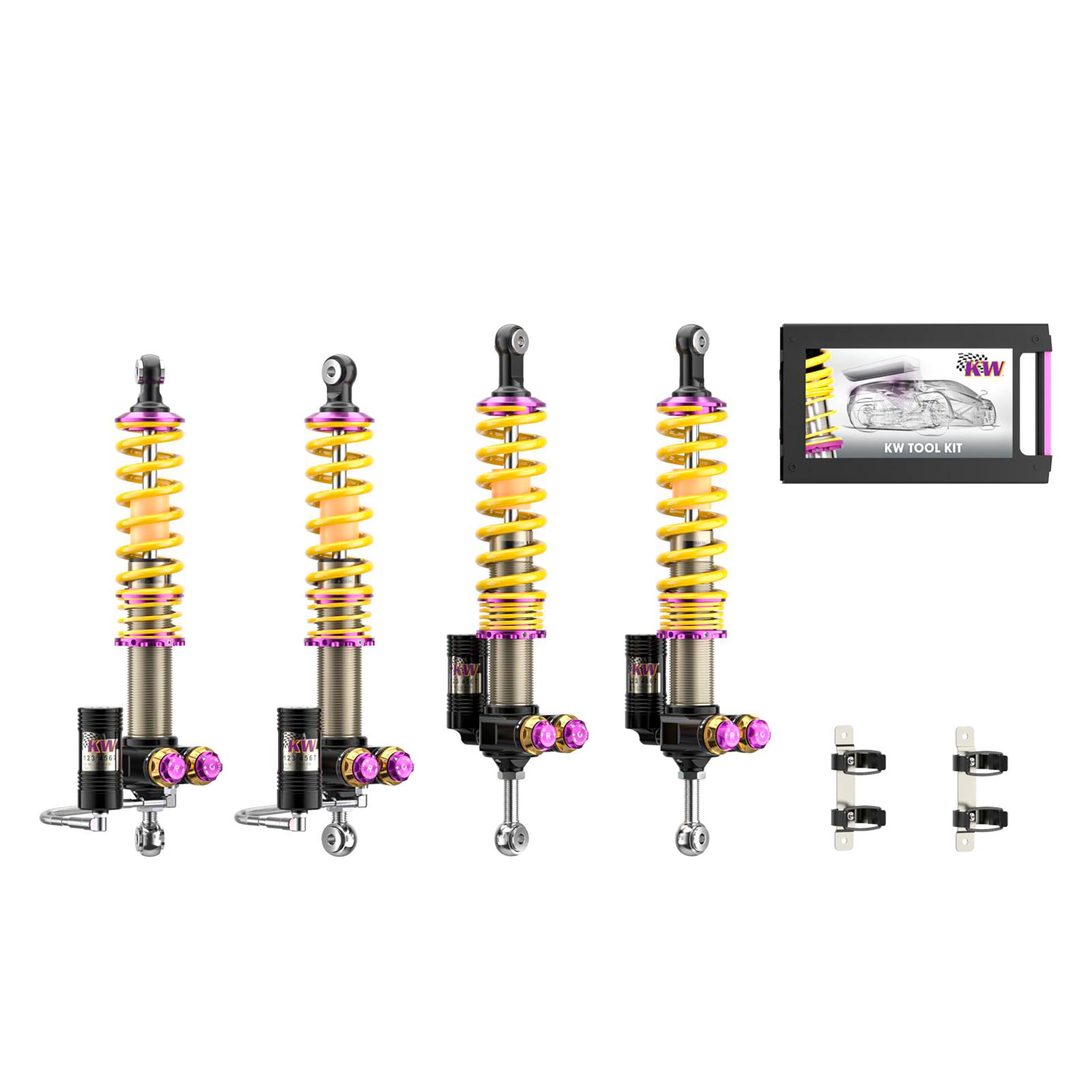 KW 4 Way Adjustable Coilovers With Low &Amp; High-Speed Compression &Amp; Rebound Control (2004-2005 Carrera GT Base) - 30971027
