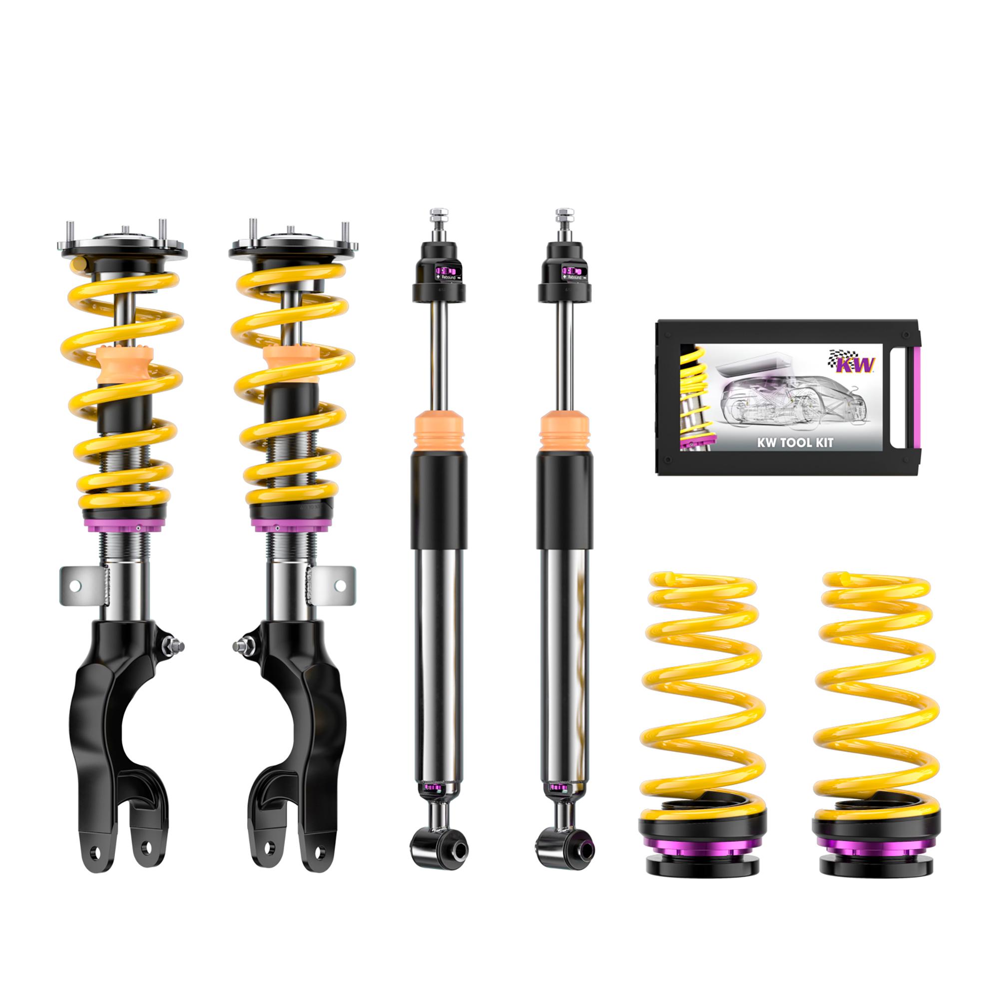 KW Height Adjustable Coilovers With Independent Compression And Rebound Technology (2017-2023 3 Base, 3 Long Range, 3 Standard Plus, Y Long Range, Y Standard Range) - 3520887006