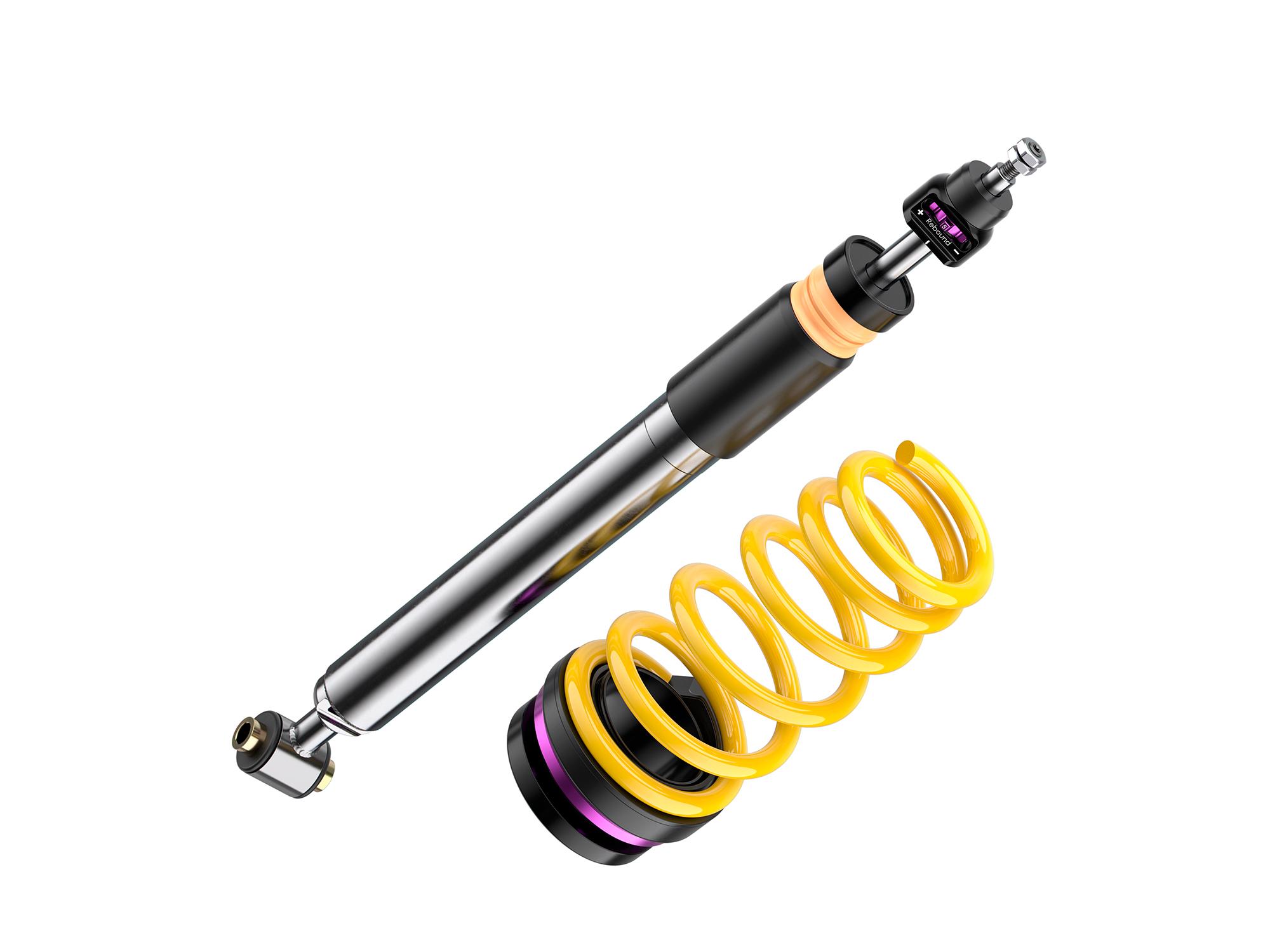 KW Height Adjustable Coilovers with Independent Compression and Rebound Technology (2018-2022 3 Long Range, 3 Performance) - 3520887007