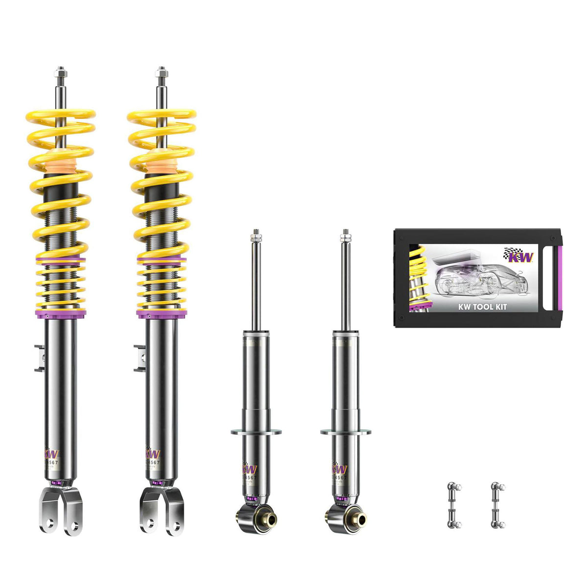 KW Height Adjustable Coilovers With Independent Compression And Rebound Technology - 352200FE