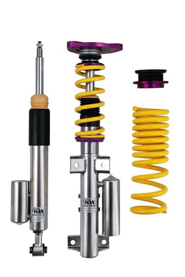 KW Adjustable Coilovers, Aluminum Top Mounts, Independent Compression and Rebound (2008-2015 C63 AMG Base) - 35225833
