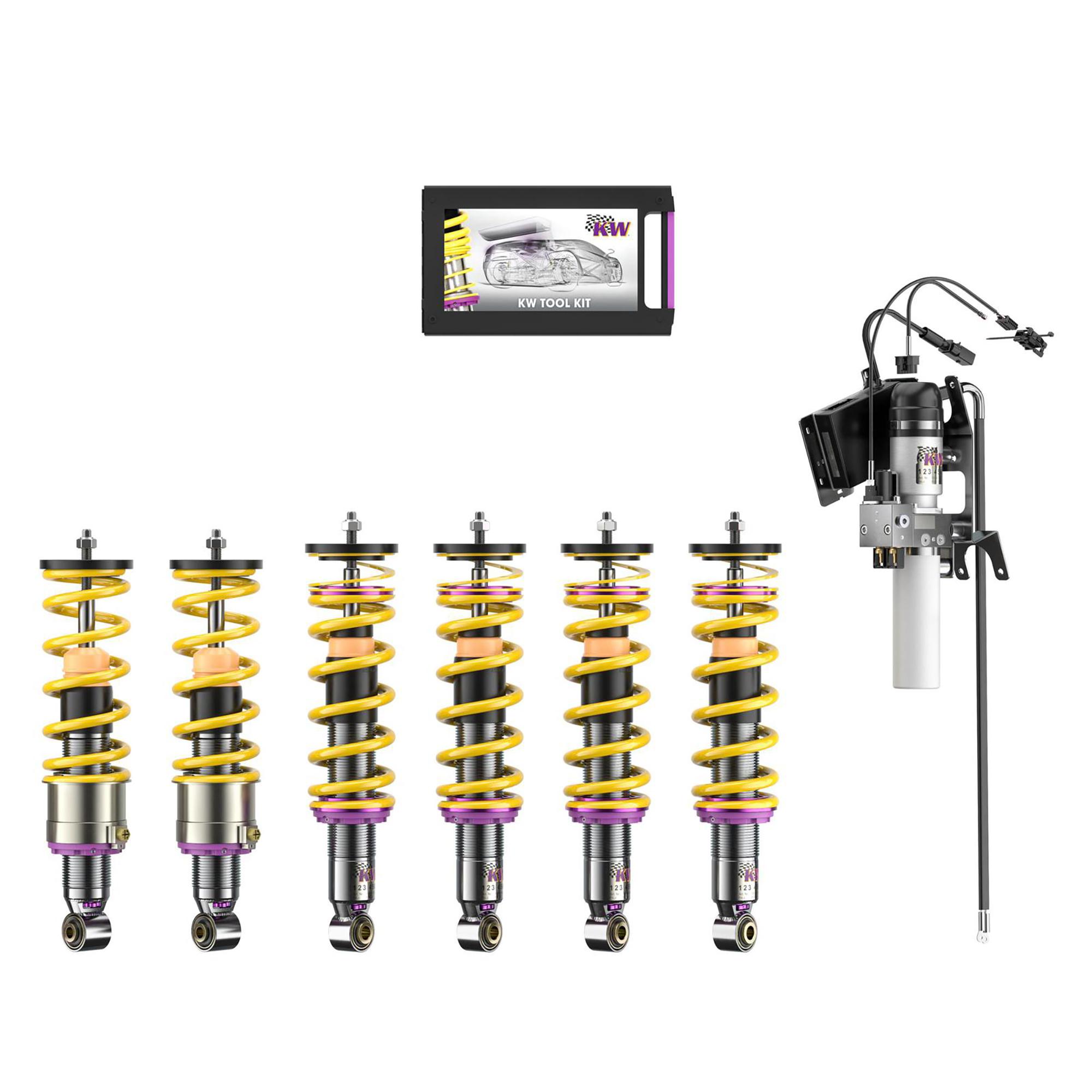 KW Adjustable Coilover Suspension With Hydraulic Front &Amp; Rear Axle Lift System (1985-1991 Testarossa Base) - 35242219