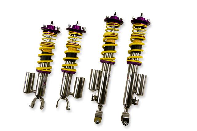 KW Adjustable Coilovers, Aluminum Top Mounts, Independent Compression and Rebound (2000-2009 S2000 Base, S2000 CR) - 35250805