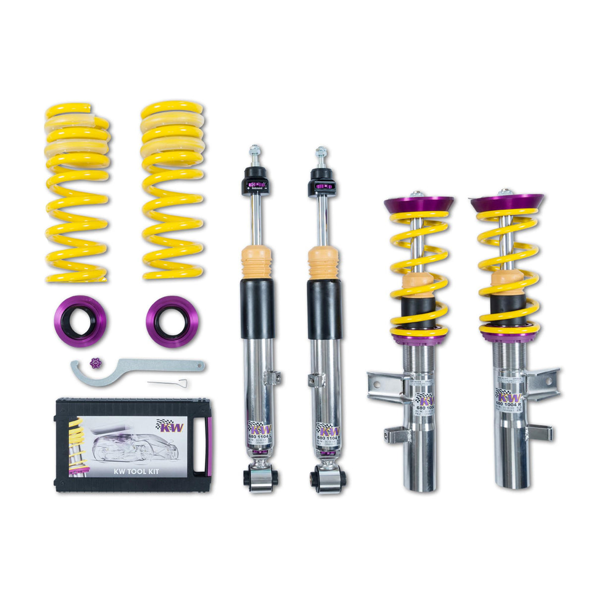 KW V3 Fully Adjustable Coilover Kit (2018+ Stinger (CK) 2WD AWD; without electronic dampers) - 35268005