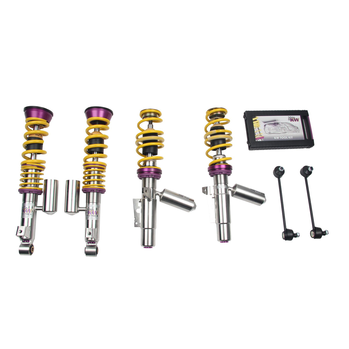 KW V3 Fully Adjustable Coilover Kit (98-05 911 (996) Carrera 4, 4S; incl. Convertible + Targa, 01-05 911 (996) Turbo) - 35271003