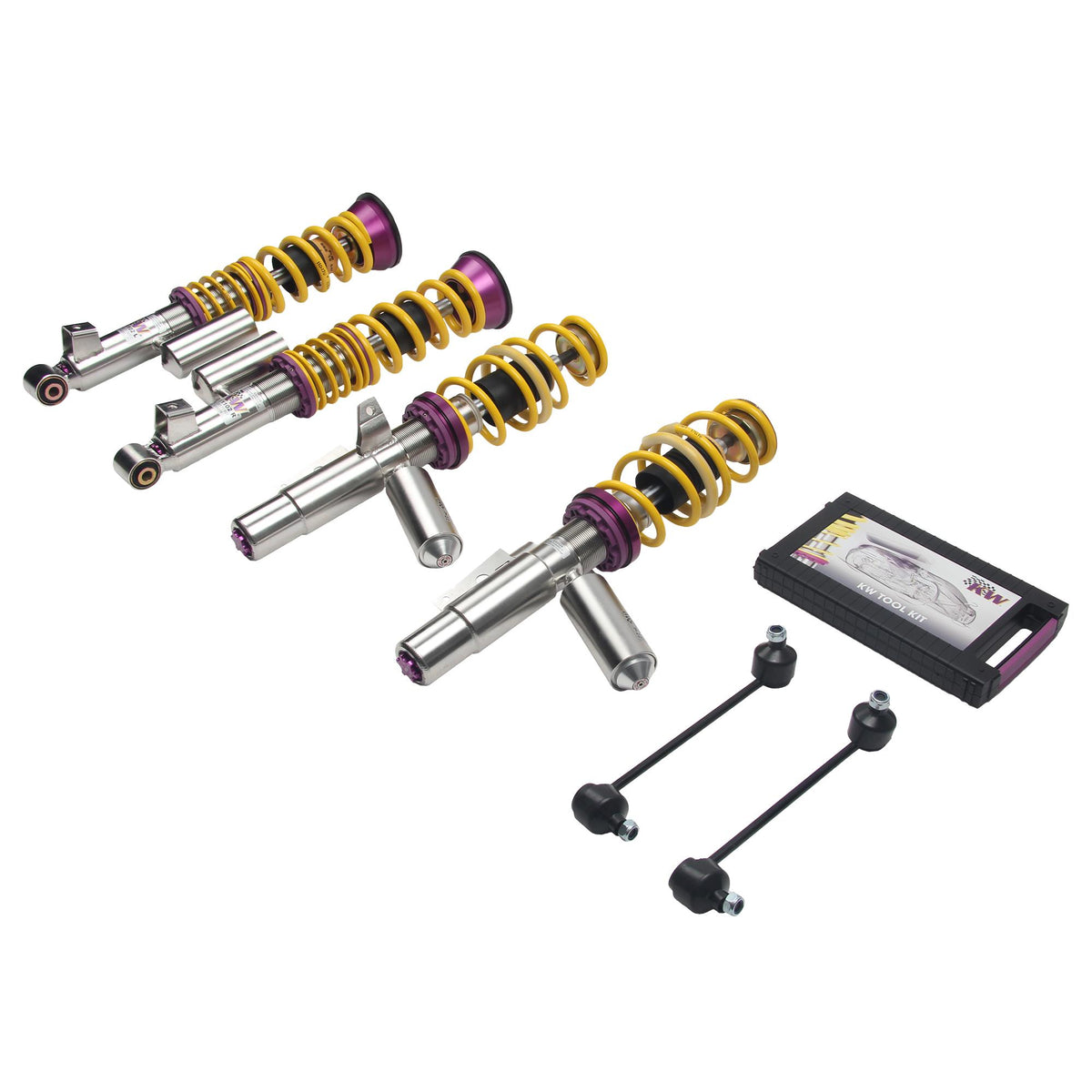 KW V3 Fully Adjustable Coilover Kit (98-05 911 (996) Carrera 4, 4S; incl. Convertible + Targa, 01-05 911 (996) Turbo) - 35271003