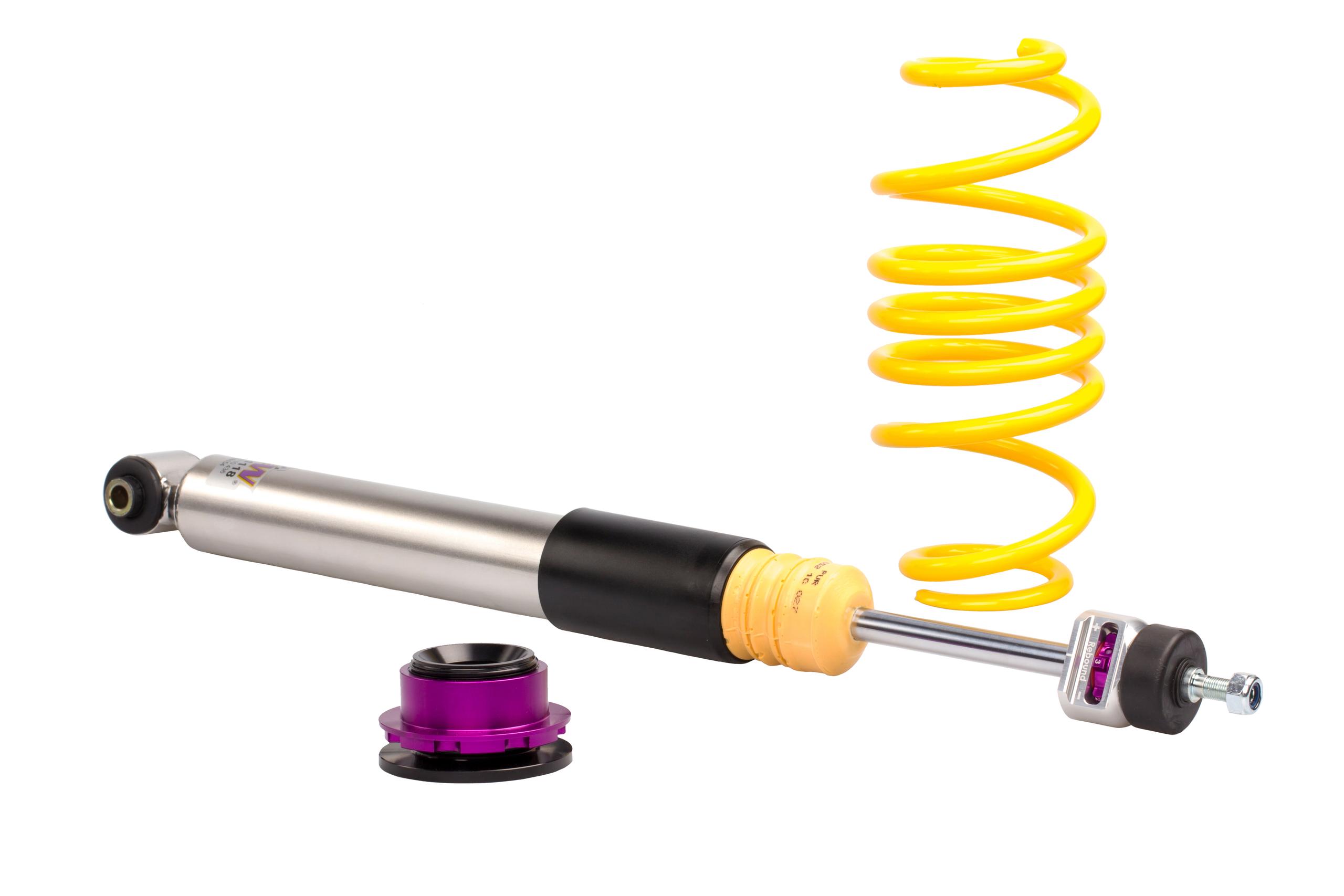 KW Height Adjustable Coilovers with Independent Compression and Rebound Technology (2022 GTI, A3) - 352800CT