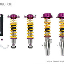 KW Adjustable Coilovers, Aluminum Top Mounts, Independent Compression and Rebound (1990-1999 Corrado, Cabriolet, Golf, Cabrio) - 35280804