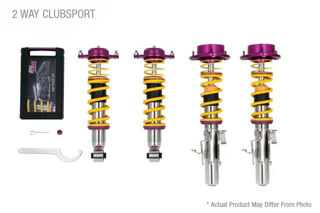 KW Adjustable Coilovers, Aluminum Top Mounts, Independent Compression and Rebound (1990-1999 Corrado, Cabriolet, Golf, Cabrio) - 35280804