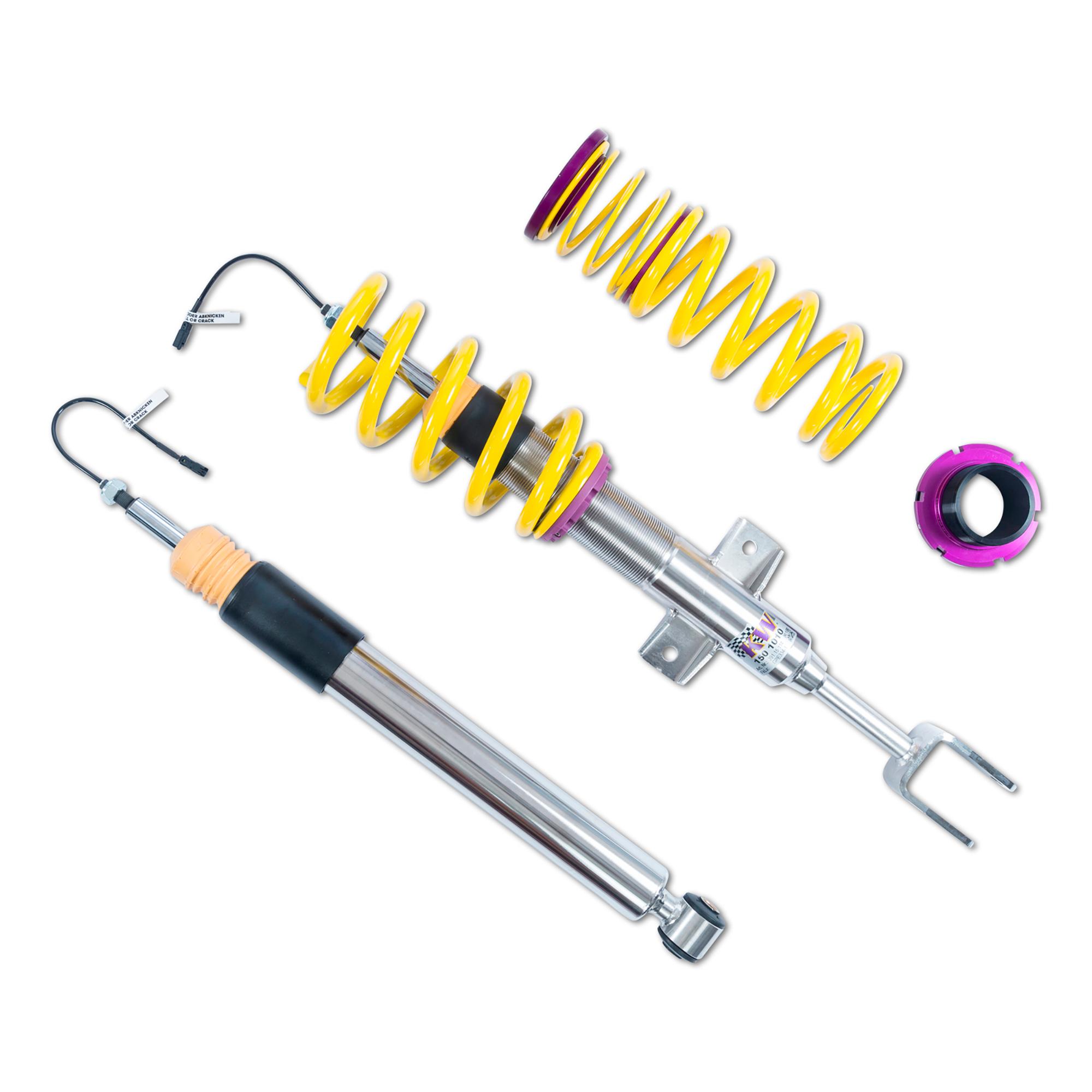 KW Plug &amp - Play Height Adjustable Coilovers with electronic damping control (2017-2021 Giulia Quadrifoglio) - 39015001