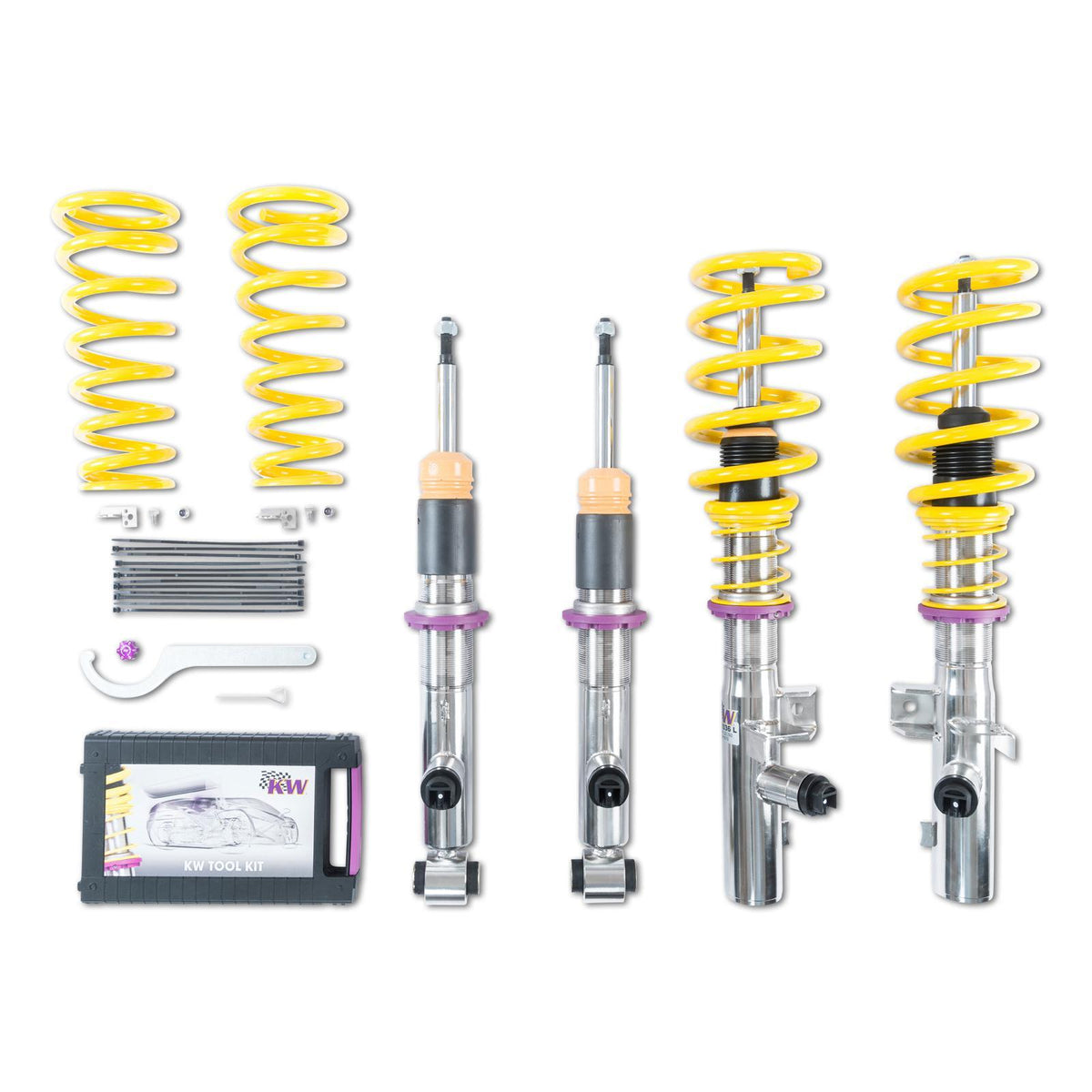 KW Plug &amp - Play Height Adjustable Coilovers with electronic damping control (2011-2018 X3, X4) - 39020032