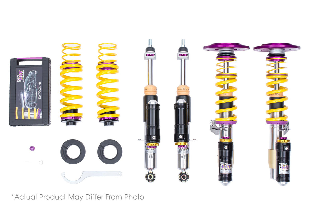 KW Adjustable Coilovers Aluminum Top Mounts Rebound And Low &Amp; High Compression (2016 Cayman GT4) - 39771294