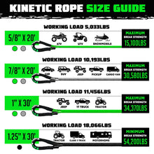 Rhino USA Rhino Usa Kinetic Energy Recovery Rope (1" X 30') Green - KROPE-1X30-GRN