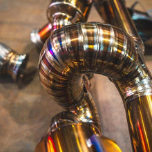 Valvetronic Designs 2015-2020 Lamborghini LP-580, LP-610 Huracan 5.2L Full Exhaust System With Free Flow Headers, Grade 5 Titanium Reuses OEM Tips - LAM.HUR.F1.FFH.1.TI