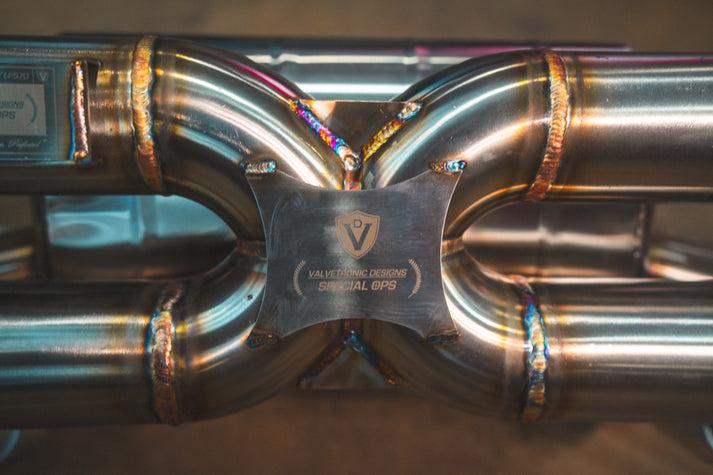 Valvetronic Designs 2010-2013 Lamborghini LP 570-4 Superleggera 5.2L Catback T304 Stainless Steel Reuses OEM TIPS - LAM.LP570.VSES.BR