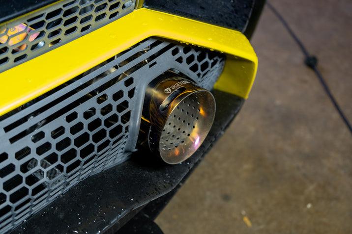 Valvetronic Designs 2021-2025 Lamborghini Huracan STO 5.2L Valved Catback Exhaust, Grade 5 Titanium Bespoke OEM Style Valvetronic Tips - LAM.STO.VSES.TI