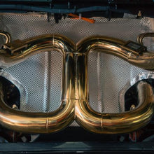 Valvetronic Designs 2018-2021Lamborghini Aventador SVJ 6.5L F1 Full Exhaust System, T304 Stainless Steel Finished in Anodized Gold, Bespoke OEM Style Valvetronic Tips - LAM.SVJ.F1.FF.AG