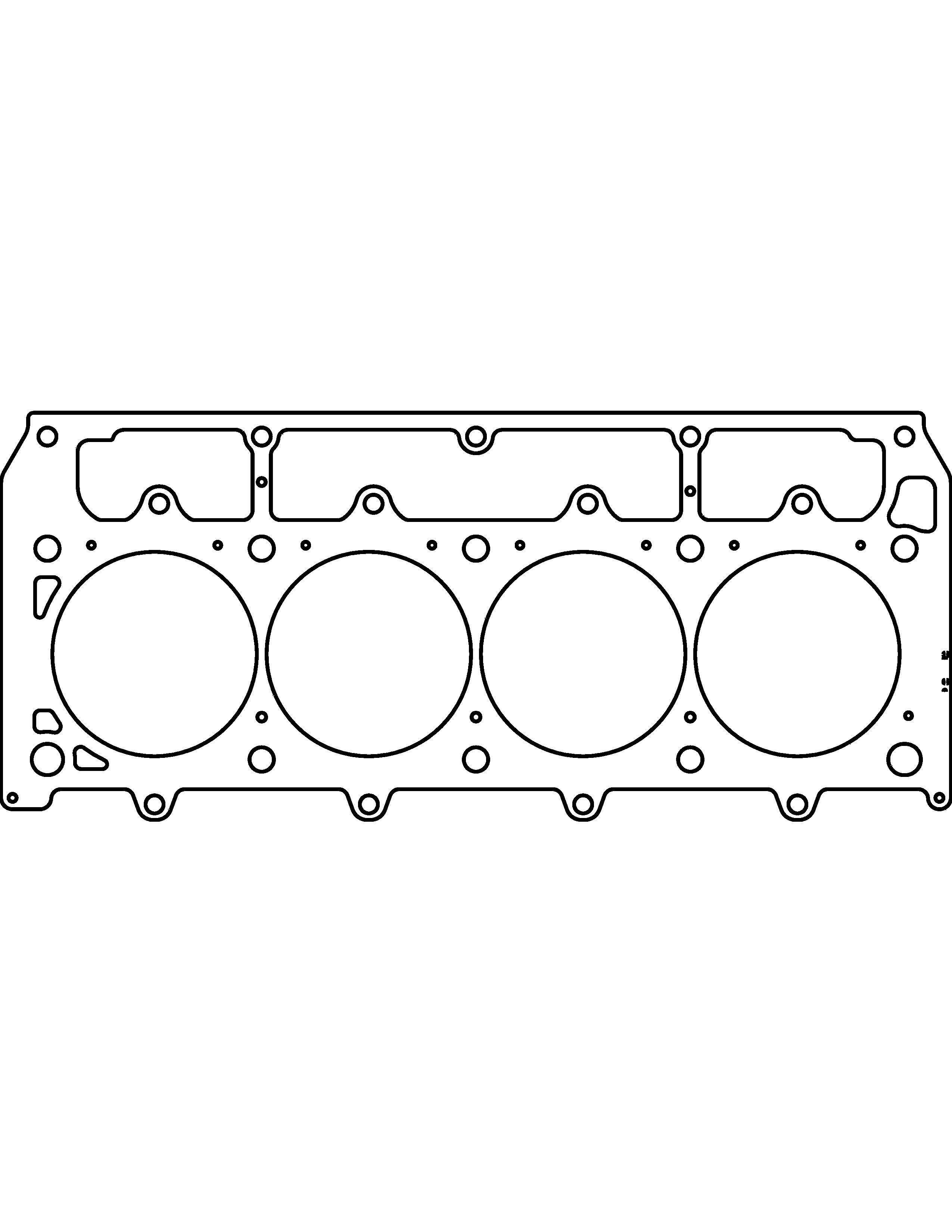 Cometic Gasket Gm Lsx Gen-4 Small Block V8 Cylinder Head Gasket - C5077-052