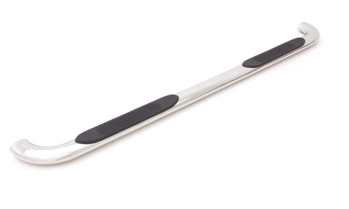 Lund 4 In Oval Bent Nerf Bars; Stainless Steel; Polished - 23261909