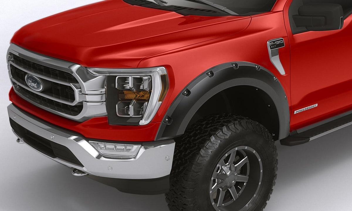 Lund Rivet Style Fender Flare Set - Front, Smooth, 2-Piece Set (2021-2025 F-150) - RX150SA