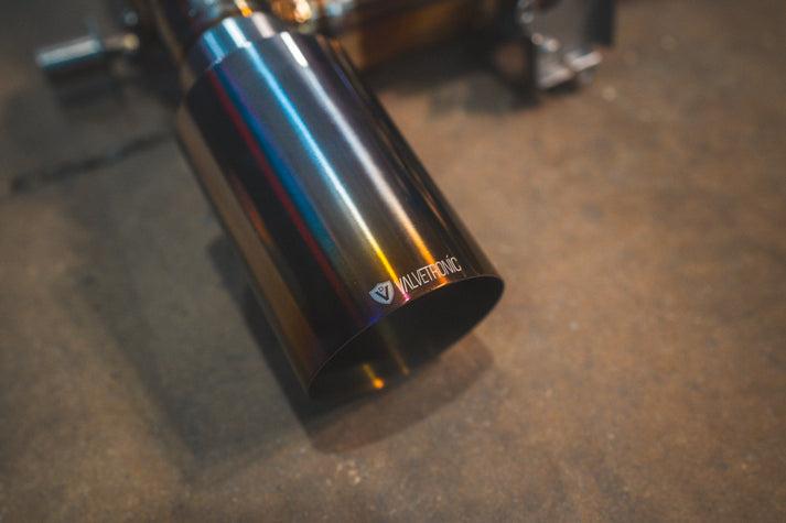 Valvetronic Designs 2021-2025 Lotus Emira 2.0,3.5L, Full Exhaust System With Free Flow Headers, Grade 5 Titanium Titanium 3.5 Inch Outlet Tips - LOT.EMIR.VSES.FFH.TI