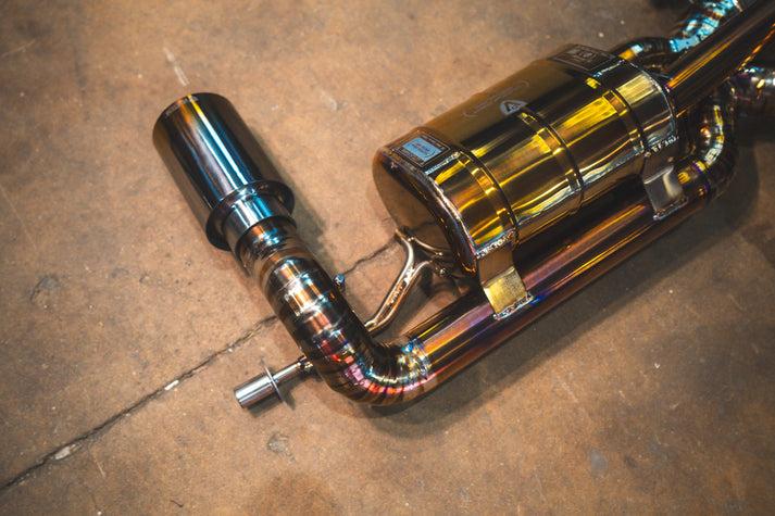 Valvetronic Designs 2021-2025 Lotus Emira 2.0,3.5L, Catback Grade 5 Titanium Titanium 3.5 Inch Outlet Tips - LOT.EMIR.VSES.TI
