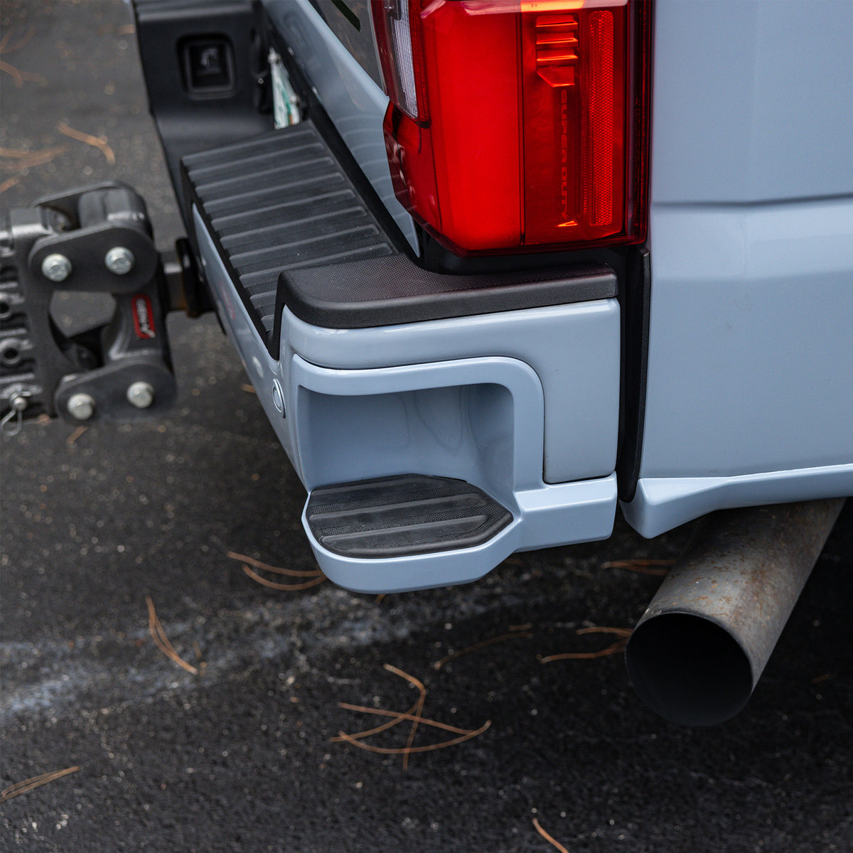 Paint Matched OEM Rear Bumper Steps (2023-2026 Super Duty)