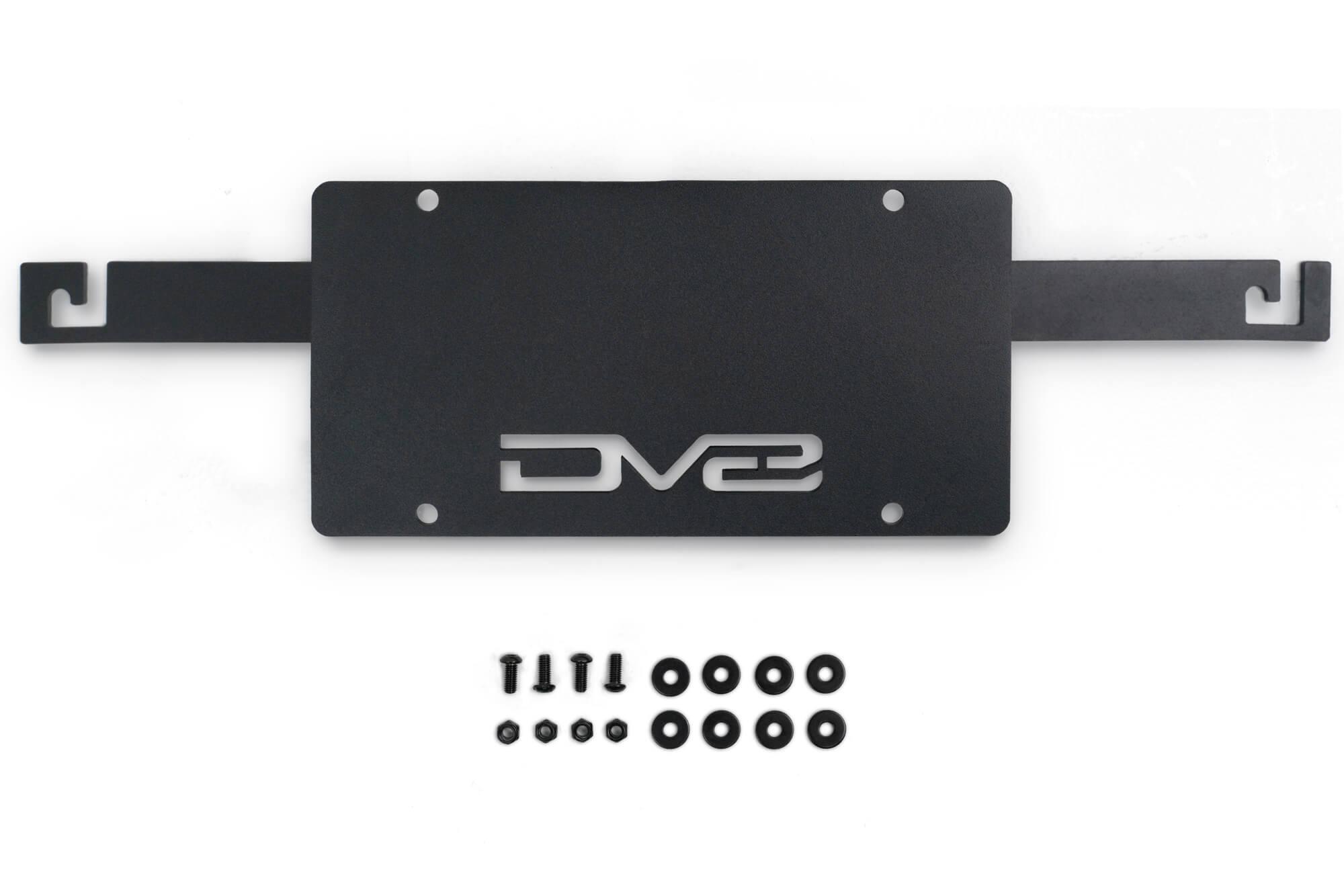 DV8 Offroad Ford Bronco Capable Bumper Front License Plate Mount - LPBR-04