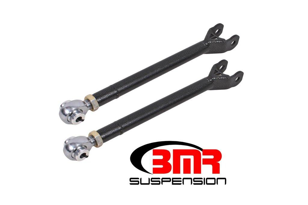 BMR LTA111H Black Lower Trailing Arms, Single Adjustable, Rod Ends 2008-2020 Dodge Challenger