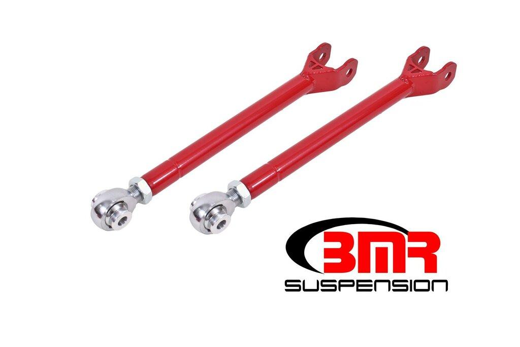 BMR LTA111R Red Lower Trailing Arms, Single Adjustable, Rod Ends 2008-2020 Dodge Challenger