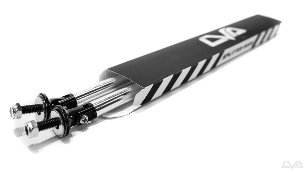 LiquiVinyl V.2 Adjustable Splitter Support Rods - Bright Silver