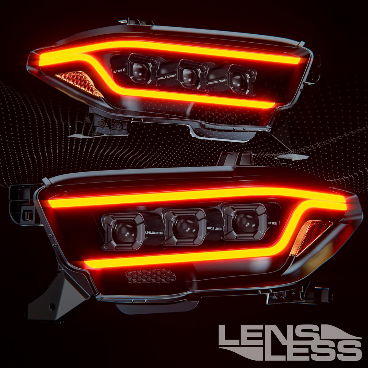 Oracle 2016-2023 Toyota Tacoma Lensless LED Headlights - Ceramic Coated