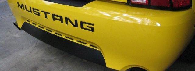 Anchor Room Lower Valance Fascia Panel Decal (1999-2004 Mustang) - Black - Matte - 99FM_L_M