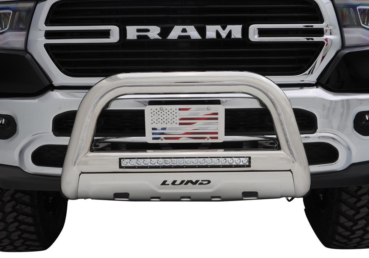 Lund Bull Bar with LED Light Bar - Stainless Steel (2010-2018 Ram 2500, Ram 3500, 2500, 3500) - 47021205