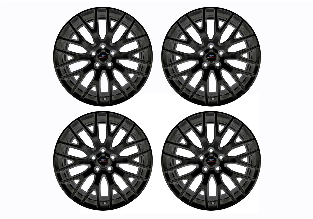 Ford Performance 2015-2023 Mustang GT 19"x9" and 19"x9.5" Performance Pack Wheel Set with TPMS Kit (Matte Black)