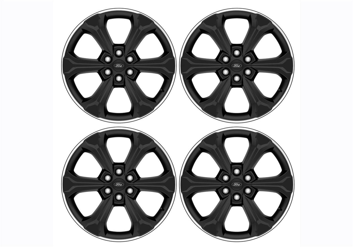 Ford Performance 22" Wheel Kit - Black w/ Machined Face (2015-2023 F-150 /2018-2022 Expedition) - M-1007K-S2295B