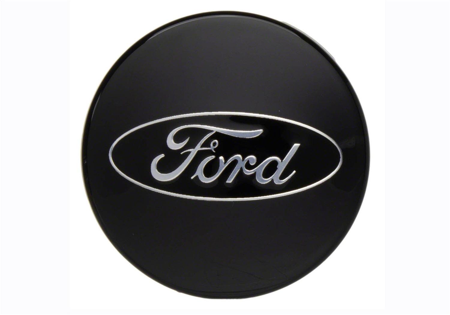 Ford Performance Black and Chrome Wheel Center Cap Kit - M-1096K-BCC