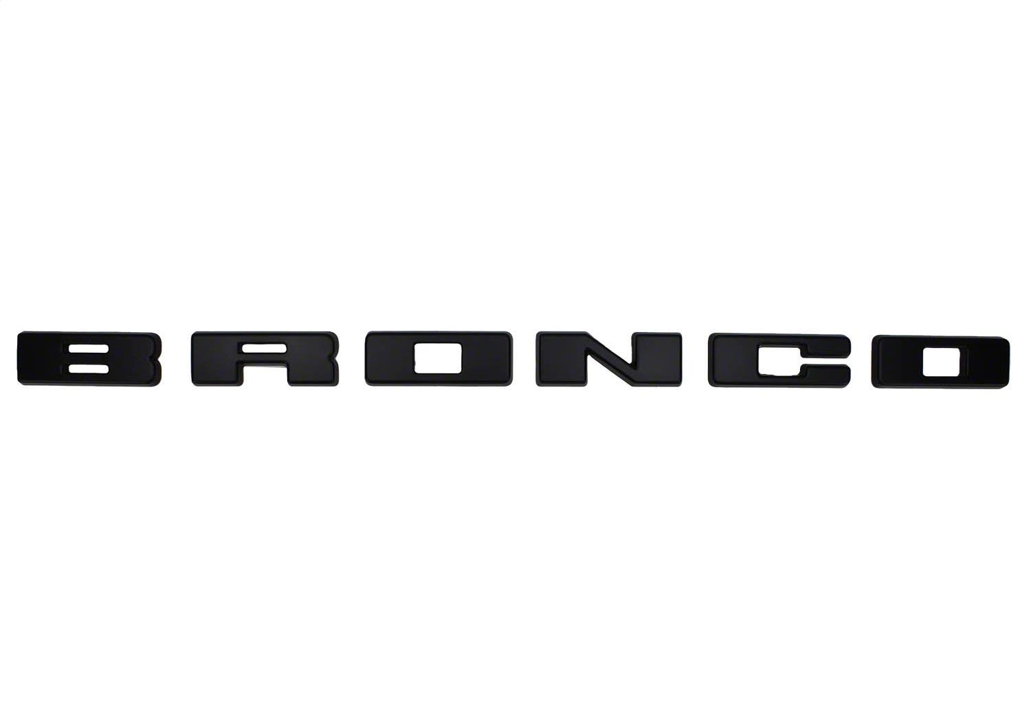 Ford Performance Bronco Grille Littering Overlay Kit - Black (2021-2025 Bronco) - M-1447-BLMB