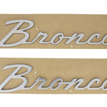 Ford Performance "Bronco" Script Emblem Kit - Silver (2021-2025 Bronco) - M-1447-BSS