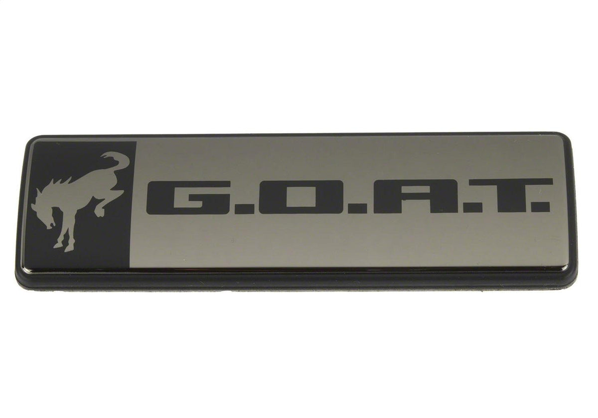 Ford Performance Bronco/Bronco Sport G.O.A.T. Badge - Black / Black - M-1447-GOATBLK