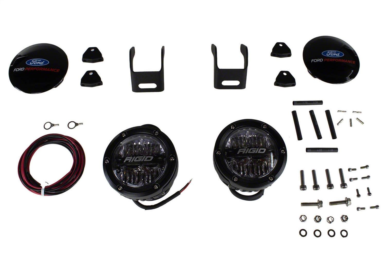 Ford Performance M-15200K-BML Mirror Mounted Off-Road Rigid Light Kit (2021+ Ford Bronco 4WD)