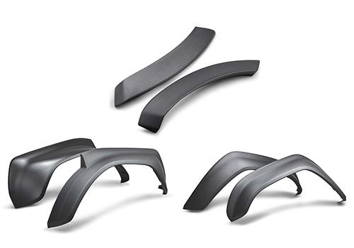 Ford Performance Carbon Fiber Fender Flare Set - Matte (2022-2025 Bronco Raptor) - M-16268-BM