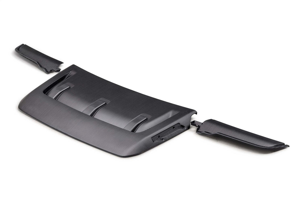 Ford Performance Carbon Fiber Hood Vent & Trim - Matte (2021-2025 F-150 Raptor) - M-16628-FM