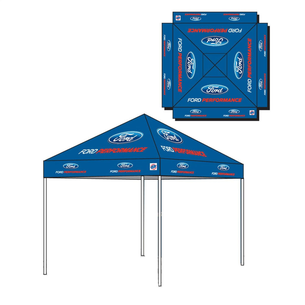 Ford Performance 10'X10' Ez-Up Tent - M-1827-T10A