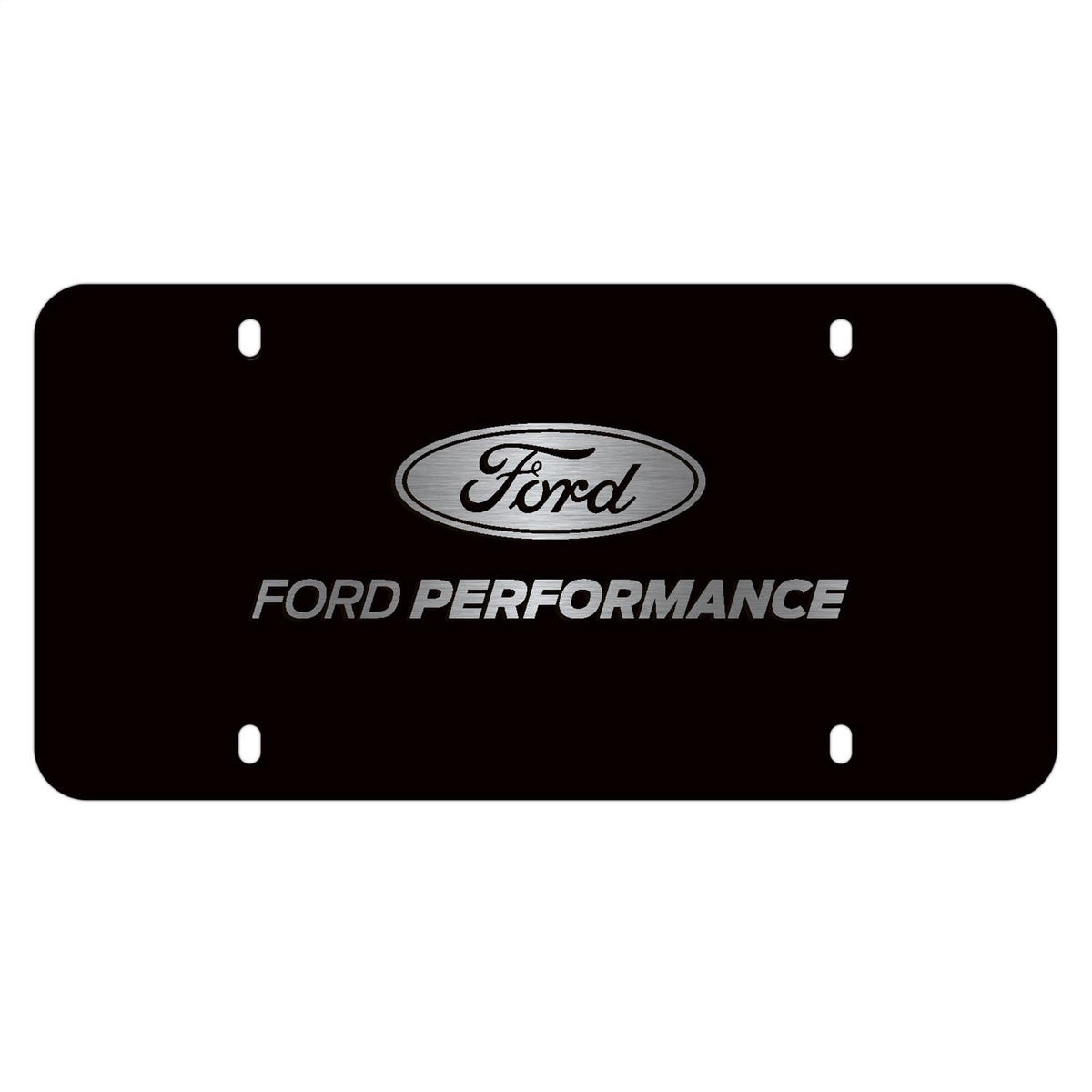 Ford Performance Black Stainless Steel Marque Plate - M-1828-LB