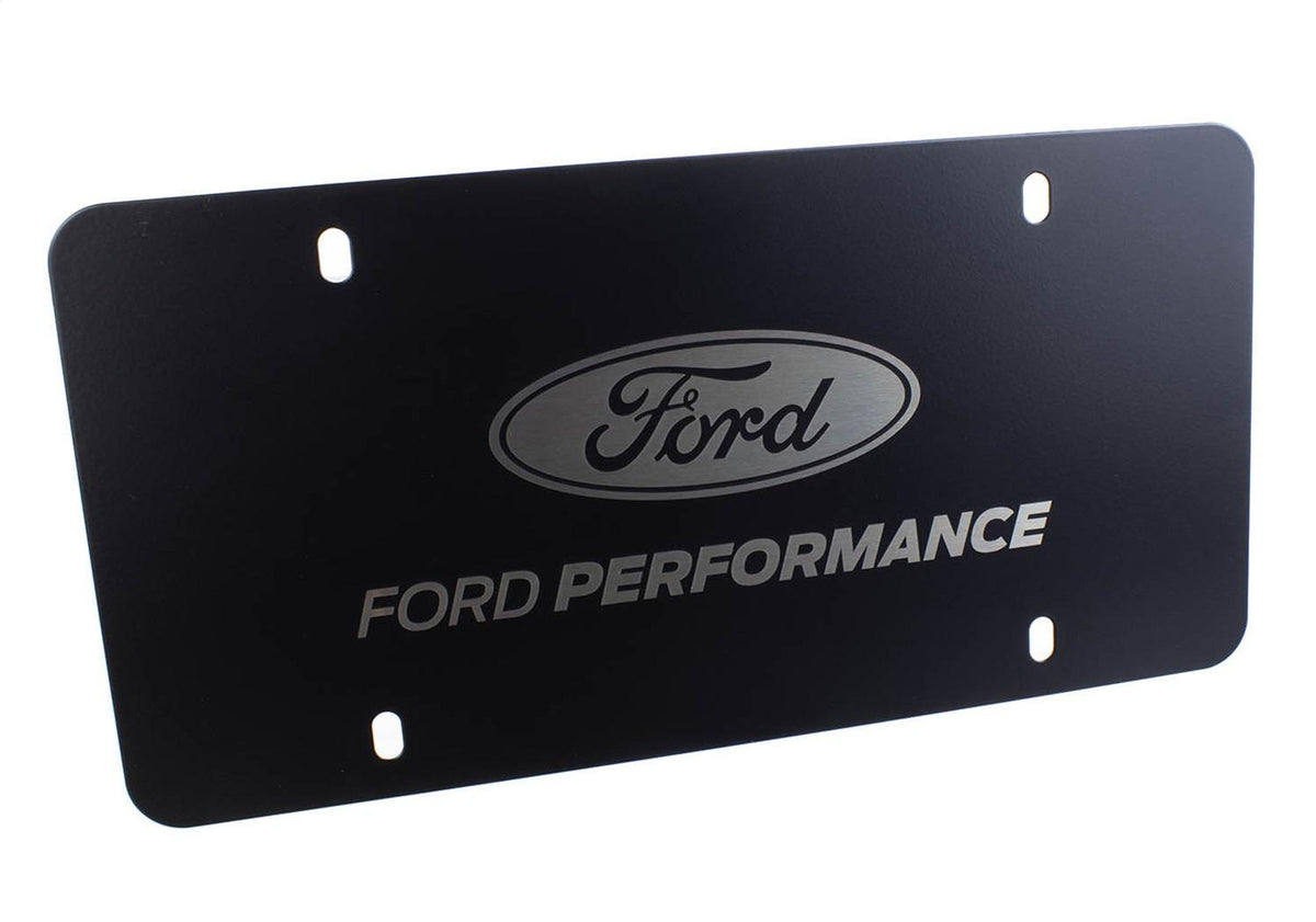 Ford Performance Black Stainless Steel Marque Plate - M-1828-LB