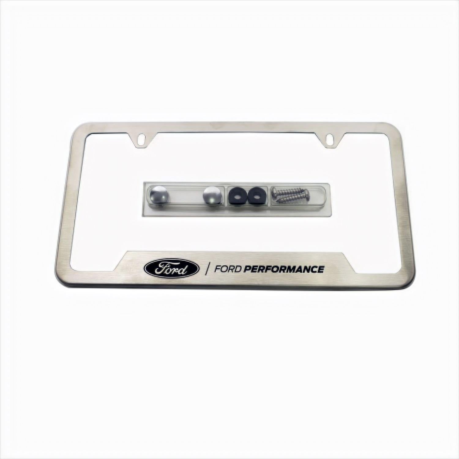 Ford Performance License Plate Frame-Brushed Stainless Steel - M-1828-SS304C
