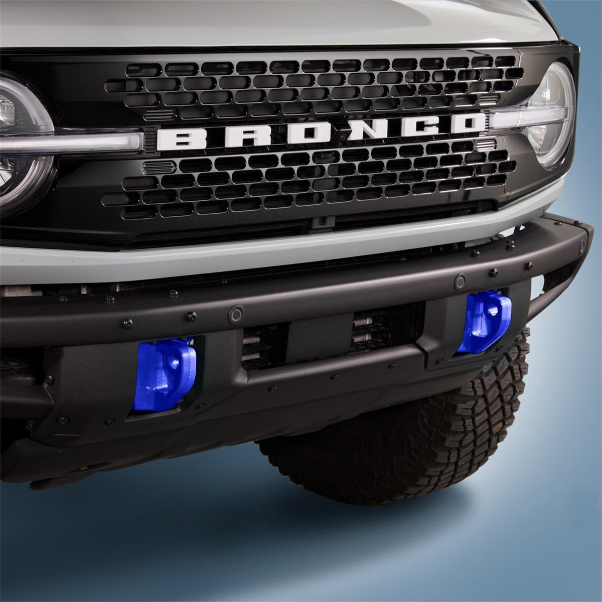 Ford Performance Tow Hooks (Pair) - Blue (2021-2025 Bronco) - M-18954-BB
