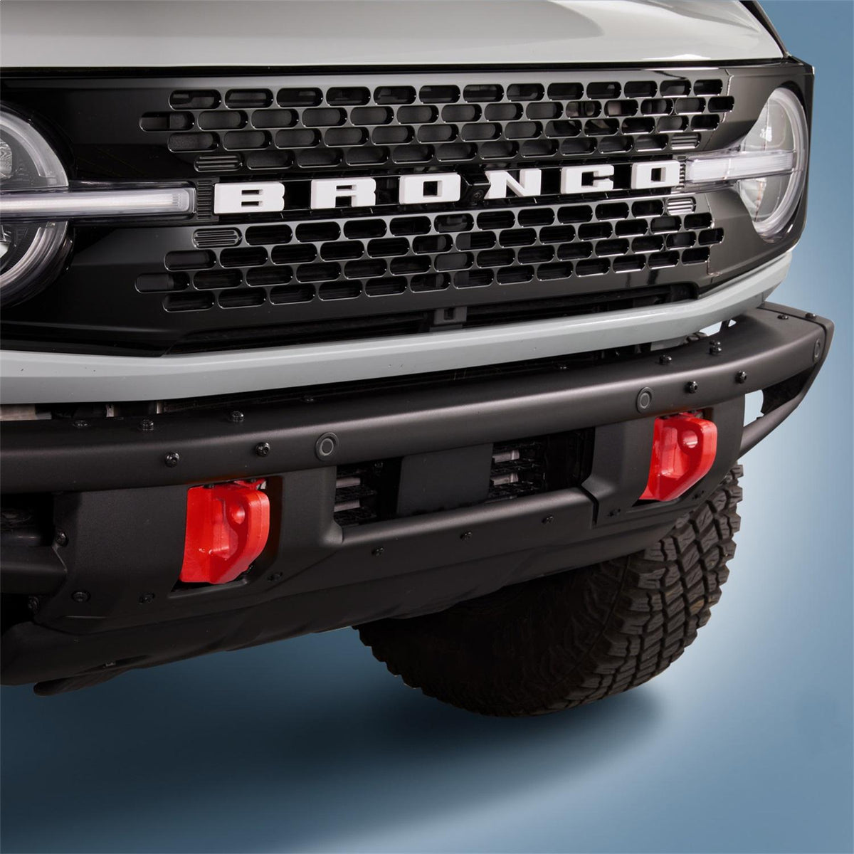 Ford Performance Tow Hooks (Pair) - Red (2021-2025 Bronco) - M-18954-BR